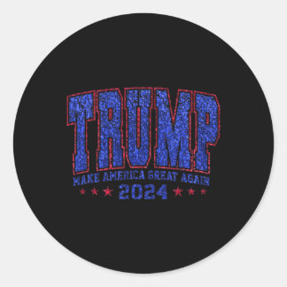 セクフェイクシンTrump 2024社長Make America Tru ラウンドシール