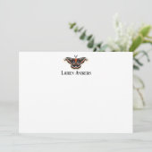 セクロピアガパーソナライズされたス文具ノートカード 招待状 (スタンド正面)