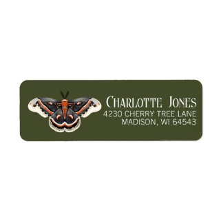 セクロピアモス差出人住所 ラベル