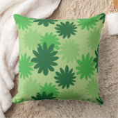セクロピアリーフグリーン自然パターン装飾用クッション クッション (ブランケット)
