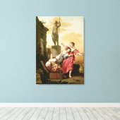 セクロプスの三人の娘たちは キャンバスプリント (インサイチュ (ウッドフロア))