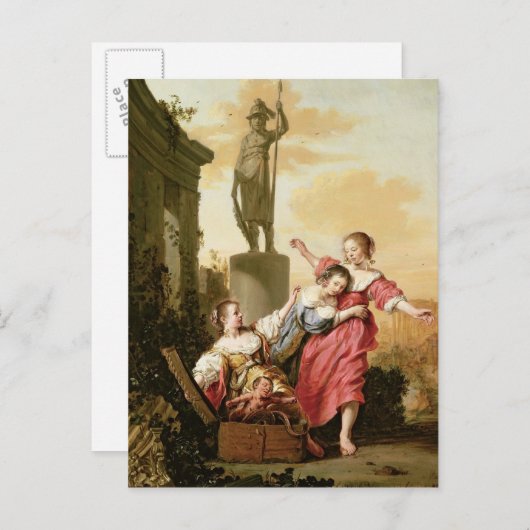 セクロプスの三人の娘たちは ポストカード (正面/裏面)