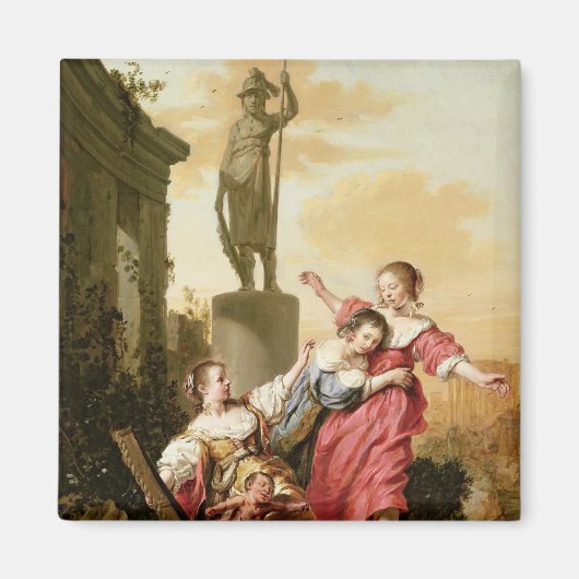 セクロプスの三人の娘たちは マグネット (正面)