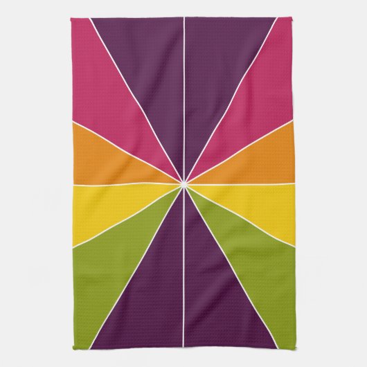 セグメント化された色02 キッチンタオル (縦)