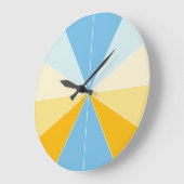 セグメント化された色04 ラージ壁時計 (傾斜)