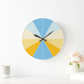 セグメント化された色04 ラージ壁時計 (ホーム)