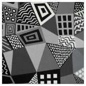 セグメント化抽象芸術070717 -白黒 ファブリック (見本)