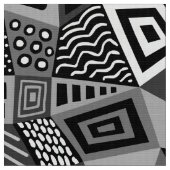 セグメント化抽象芸術070717 -白黒 ファブリック (クローズアップ)