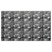 セグメント化抽象芸術070717 -白黒 ファブリック (ヤード)