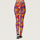 セグメント化抽象芸術070717 – 色01 レギンス (裏面)