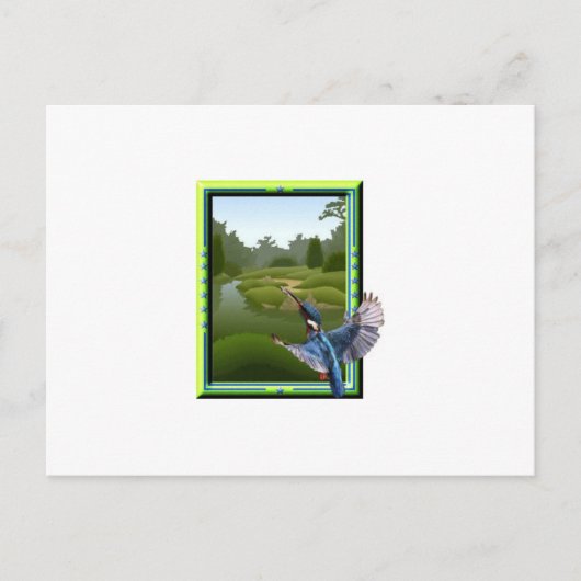 セグロセキレイ ポストカード (正面)