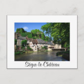 セグール・ル・シャトーインフランス白文字はがき ポストカード (正面)