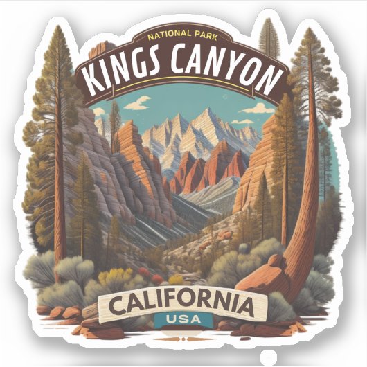 セコイアとキングスキャニオン国立公園 カリフォルニア シール (正面)