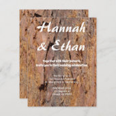 セコイアの樹皮 招待状 (正面/裏面)