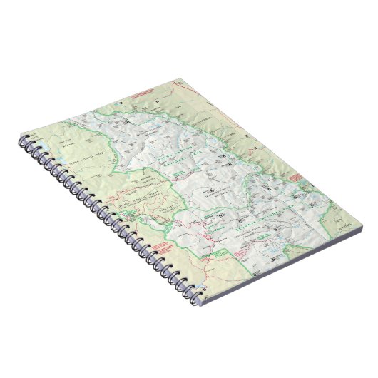 セコイアまたはCanyon王の地図のノート ノートブック (右側)