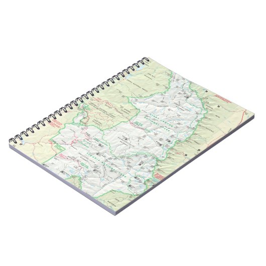 セコイアまたはCanyon王の地図のノート ノートブック (左側)