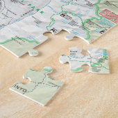 セコイアまたはCanyon王の地図のパズル ジグソーパズル (側面)