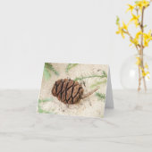 セコイアツリーコーン砂地 カード (黄色い花)