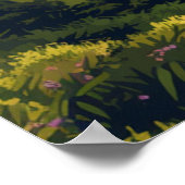 セコイアナショナルパークカリフォルニアツリーレトロ ポスター (角)