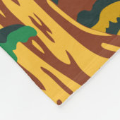 セコイアナショナルパークジャイアントセコイアツリーズヴィンテージ フリースブランケット (角)