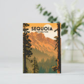 セコイアナショナルパークヴィンテージ ポストカード (スタンド正面)