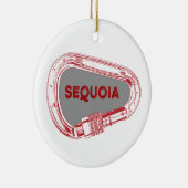 セコイアナショナルパーク登山カラビナー セラミックオーナメント (右)