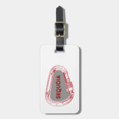 セコイアナショナルパーク登山カラビナー ラゲッジタグ (正面縦)