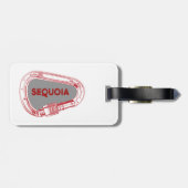セコイアナショナルパーク登山カラビナー ラゲッジタグ (裏面横)