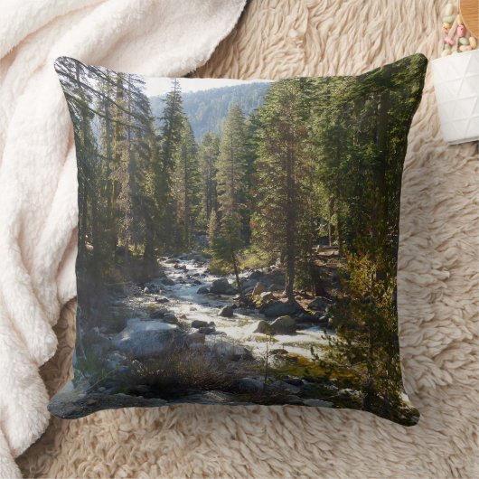 セコイア国立公園のカウェー川 クッション (ブランケット)