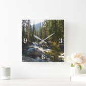 セコイア国立公園のカウェー川 スクエア壁時計 (ホーム)