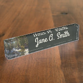 セコイア国立公園のカウェー川 デスクネームプレート (側面)