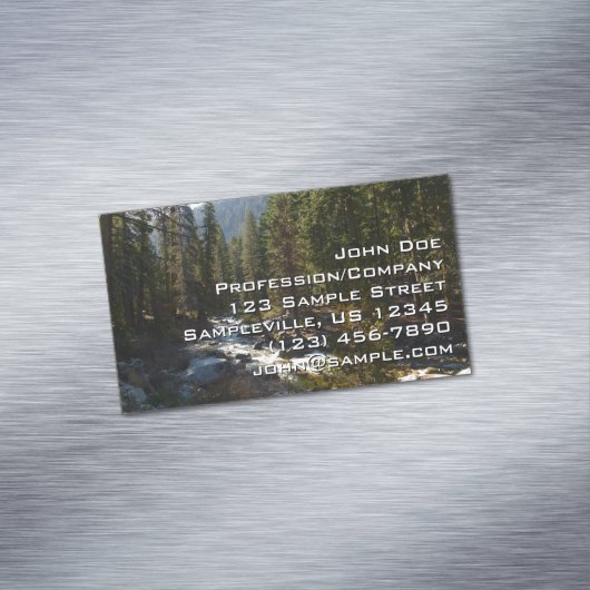 セコイア国立公園のカウェー川 マグネット名刺 (インサイチュ)