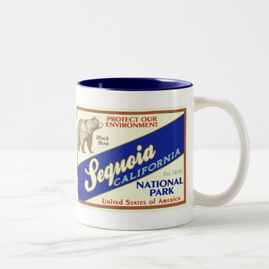 セコイア国立公園のマグ ツートーンマグカップ (右)