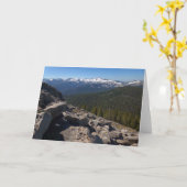 セコイア国立公園のミッチェルピークから眺める カード (黄色い花)