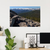 セコイア国立公園のミッチェルピークから眺める ポスター (ホームオフィス)