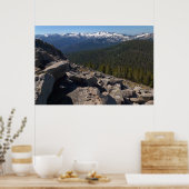 セコイア国立公園のミッチェルピークから眺める ポスター (キッチン)