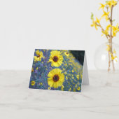 セコイア国立公園の一般的なマディアの花 カード (黄色い花)