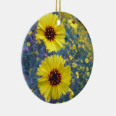 セコイア国立公園の一般的なマディアの花 セラミックオーナメント (右)