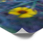 セコイア国立公園の一般的なマディアの花 ポスター (角)