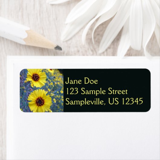 セコイア国立公園の一般的なマディアの花 ラベル (インサイチュ)