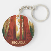 セコイア国立公園の巨大樹 キーホルダー (裏面)