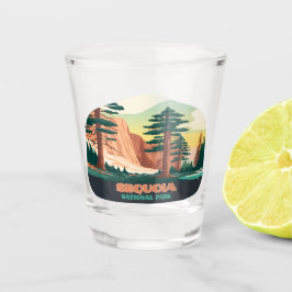 セコイア国立公園の木々山 ショットグラス