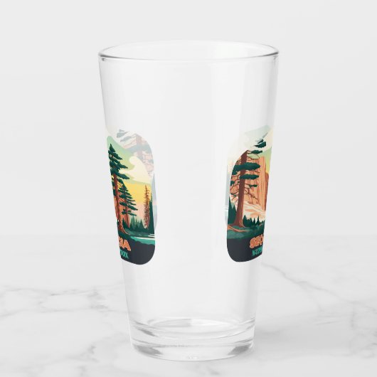 セコイア国立公園の木々山 タンブラーグラス (左)