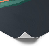 セコイア国立公園の木々山 ポスター (角)