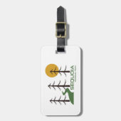 セコイア国立公園カリフォルニアトレイル ラゲッジタグ (正面縦)