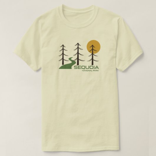 セコイア国立公園カリフォルニアトレイル Tシャツ (デザイン正面)