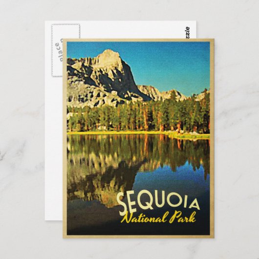 セコイア国立公園カリフォルニア ポストカード (正面/裏面)