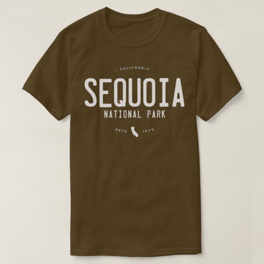 セコイア国立公園カリフォルニア Tシャツ (デザイン正面)