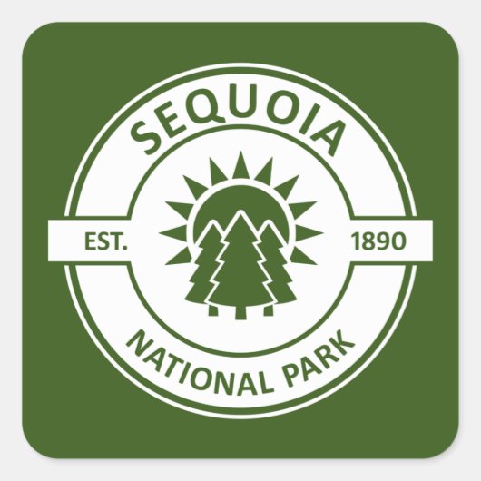 セコイア国立公園サンツリーズ スクエアシール (正面)