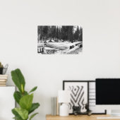 セコイア国立公園スノーシーンin村 ポスター (ホームオフィス)